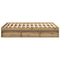 vidaXL Bed Frame without Mattress Artisan Oak 140x200cm Engineered Wood