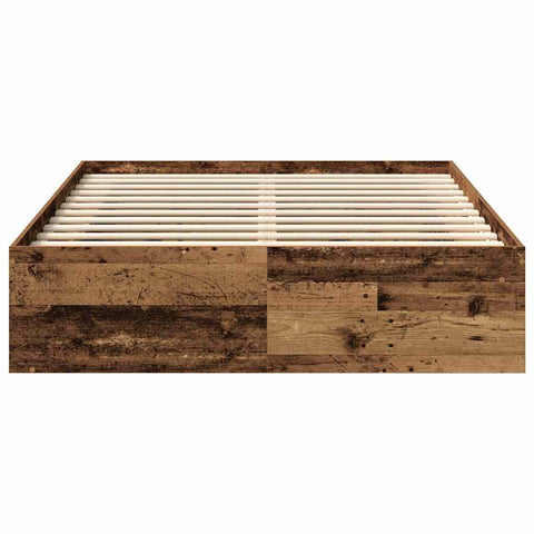 vidaXL Bed Frame without Mattress Old Wood 160x200cm Engineered Wood