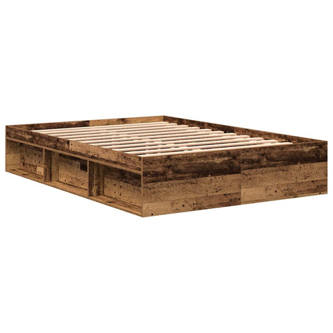 vidaXL Bed Frame without Mattress Old Wood 160x200cm Engineered Wood