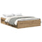 vidaXL Bed Frame without Mattress Artisan Oak 160x200cm Engineered Wood