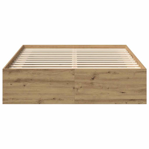 vidaXL Bed Frame without Mattress Artisan Oak 160x200cm Engineered Wood