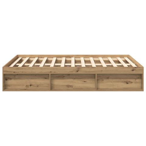 vidaXL Bed Frame without Mattress Artisan Oak 160x200cm Engineered Wood