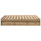 vidaXL Bed Frame without Mattress Artisan Oak 160x200cm Engineered Wood