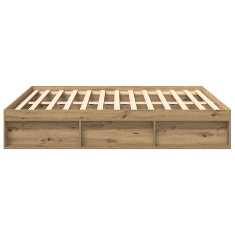 vidaXL Bed Frame without Mattress Artisan Oak 180x200cm Super King Engineered Wood