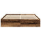 vidaXL Bed Frame without Mattress Old Wood 200x200cm Engineered Wood