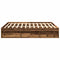 vidaXL Bed Frame without Mattress Old Wood 200x200cm Engineered Wood