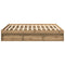vidaXL Bed Frame without Mattress Artisan Oak 200x200cm Engineered Wood