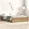 vidaXL Bed Frame without Mattress Artisan Oak 140x190cm Engineered Wood