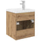 vidaXL Sink Cabinet with Built-in Basin and Faucet Artisan Oak