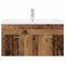 vidaXL Sink Cabinet with Built-in Basin Old Wood Engineered Wood