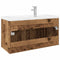 vidaXL Sink Cabinet with Built-in Basin Old Wood Engineered Wood