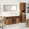 vidaXL 4 Piece Bathroom Furniture Set Old Wood Engineered Wood