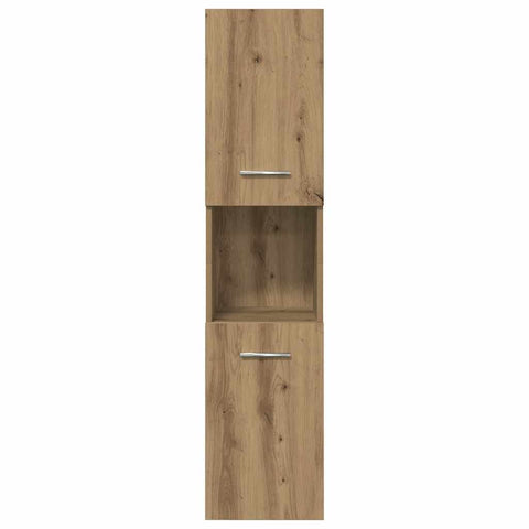 vidaXL 4 Piece Bathroom Furniture Set Artisan Oak Engineered Wood