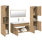 vidaXL 5 Piece Bathroom Furniture Set Artisan Oak Engineered Wood