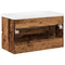 vidaXL Sink Cabinet with Built-in Basin Old Wood