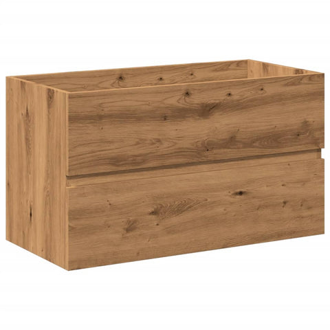 vidaXL Sink Cabinet with Built-in Basin Artisan Oak