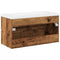 vidaXL Sink Cabinet with Built-in Basin Old Wood