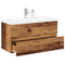 vidaXL Sink Cabinet with Built-in Basin Old Wood