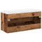 vidaXL Sink Cabinet with Built-in Basin Old Wood