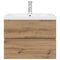 vidaXL Sink Cabinet with Built-in Basin and Faucet Artisan Oak