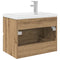 vidaXL Sink Cabinet with Built-in Basin and Faucet Artisan Oak
