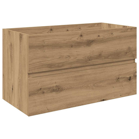vidaXL Sink Cabinet with Built-in Basin and Faucet Artisan Oak