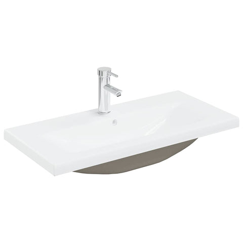 vidaXL Sink Cabinet with Built-in Basin and Faucet Artisan Oak