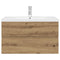 vidaXL Sink Cabinet with Built-in Basin and Faucet Artisan Oak