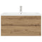 vidaXL Sink Cabinet with Built-in Basin and Faucet Artisan Oak