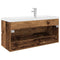 vidaXL Sink Cabinet with Built-in Basin and Faucet Old Wood