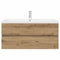 vidaXL Sink Cabinet with Built-in Basin and Faucet Artisan Oak