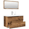 vidaXL 3 Piece Bathroom Furniture Set Old Wood Engineered Wood