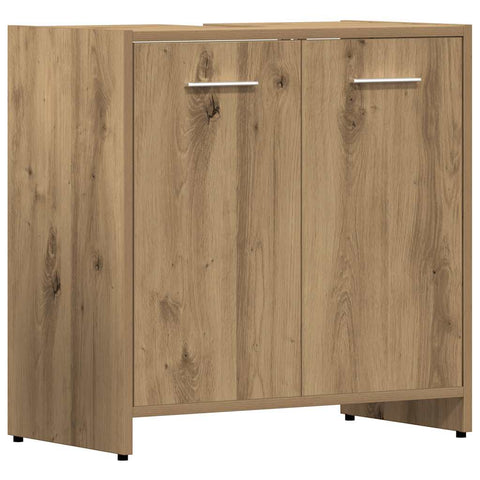 vidaXL 4 Piece Bathroom Furniture Set Artisan Oak Engineered Wood