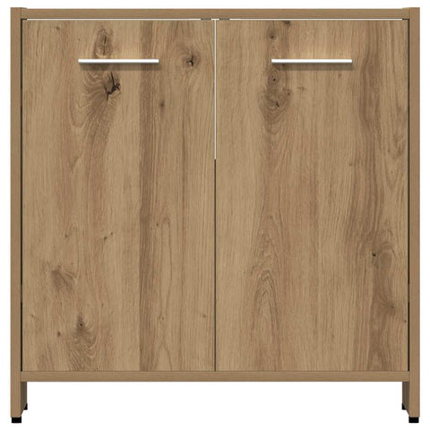 vidaXL 4 Piece Bathroom Furniture Set Artisan Oak Engineered Wood