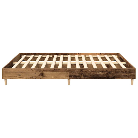 vidaXL Bed Frame without Mattress Old Wood 160x200cm Engineered Wood
