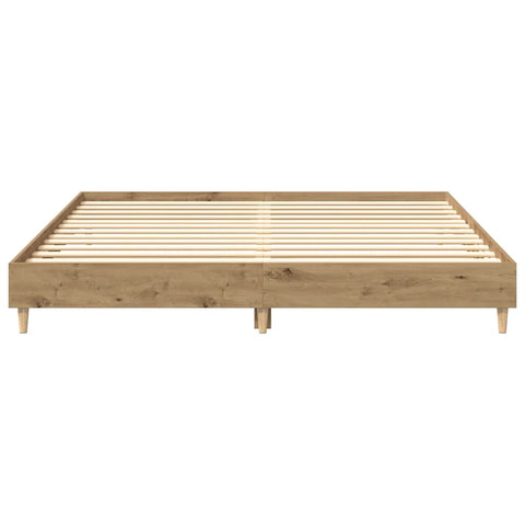 vidaXL Bed Frame without Mattress Artisan Oak 160x200cm Engineered Wood