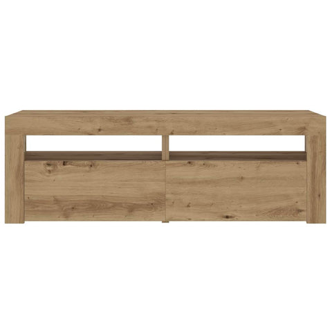 vidaXL Bedside Cabinets 2 pcs with LEDs Artisan Oak 60x35x40 cm