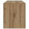 vidaXL Bedside Cabinets 2 pcs with LEDs Artisan Oak 60x35x40 cm