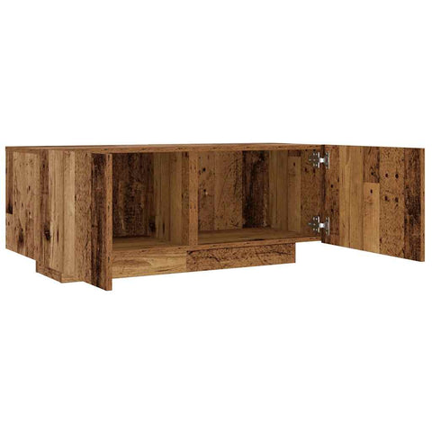 vidaXL Bedside Cabinet Old Wood 100x35x40 cm Engineered Wood