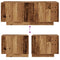vidaXL Bedside Cabinet Old Wood 100x35x40 cm Engineered Wood