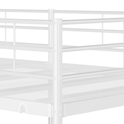 vidaXL Bunk Bed without Mattress White 75x190 cm Small Single Steel