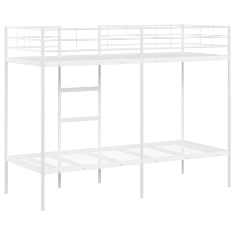 vidaXL Bunk Bed without Mattress White 80x200 cm Steel
