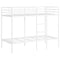 vidaXL Bunk Bed without Mattress White 90x190 cm Single Steel