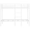 vidaXL Bunk Bed without Mattress White 100x190 cm Steel