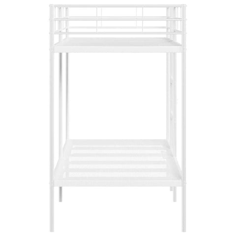 vidaXL Bunk Bed without Mattress White 100x190 cm Steel