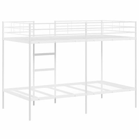 vidaXL Bunk Bed without Mattress White 100x200 cm Steel