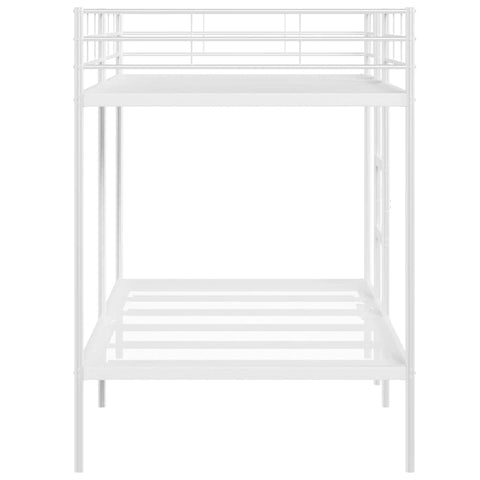 vidaXL Bunk Bed without Mattress White 107x203 cm Steel