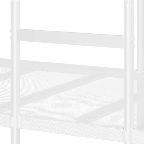 vidaXL Bunk Bed without Mattress White 107x203 cm Steel