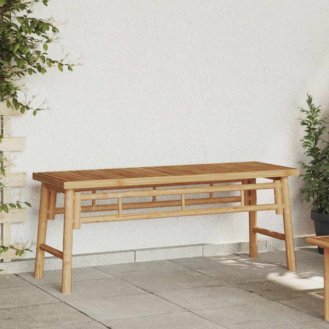 vidaXL Garden Bench 110x38x45 cm Bamboo