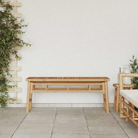 vidaXL Garden Bench 110x38x45 cm Bamboo